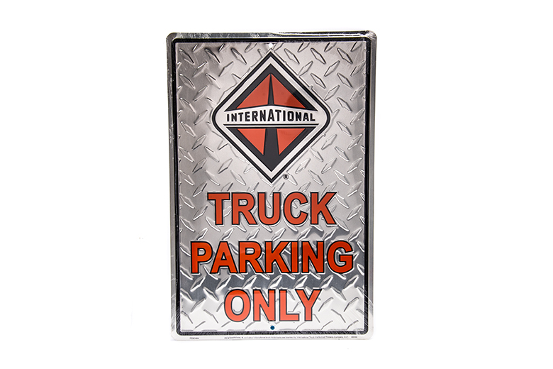 Truck Parking Only Sign, Diamond Plate