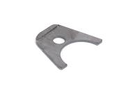 Small "clamp" where the water coolant pipes (see related parts) go into the cylinder head.  For IH 304 and 345 V8s. This aluminum version of the original clamp works great and will never rust.