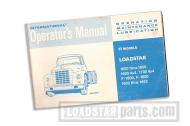 This book applies to Loadstar trucks 1600 thru 1850.   The illustation shows a 1961 to 1967 body style,  but the content applies to loadstars thru 1977.  This book is in really good shape.   9.5 on a scale of 1-10.  