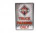 "Truck Parking Only" Sign, Diamond Plate